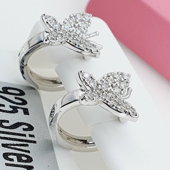 925 Sterling Silver Cubic Zirconia Earrings, U19254648 - Picture 4 of 11